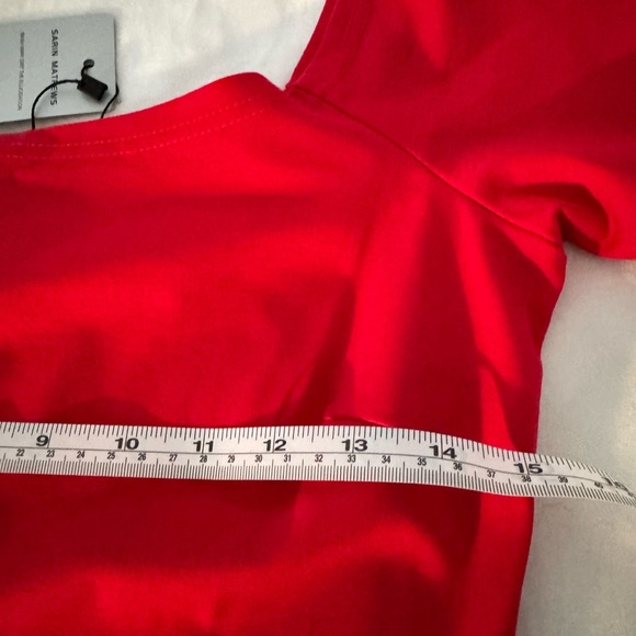 Sarin Mathews Red Fit & Flare Dress NWT Size S – Party, Cocktail, Holiday - Picture 4 of 6